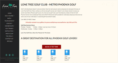 Desktop Screenshot of lonetreegolf18.com