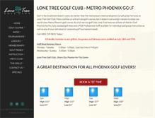 Tablet Screenshot of lonetreegolf18.com